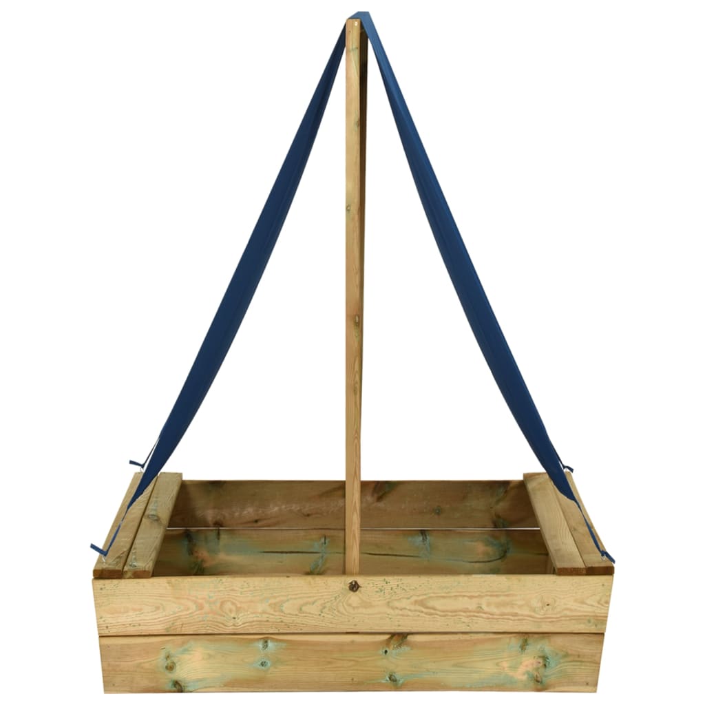 Sandkasten mit Dach aus imprägniertem Kiefernholz