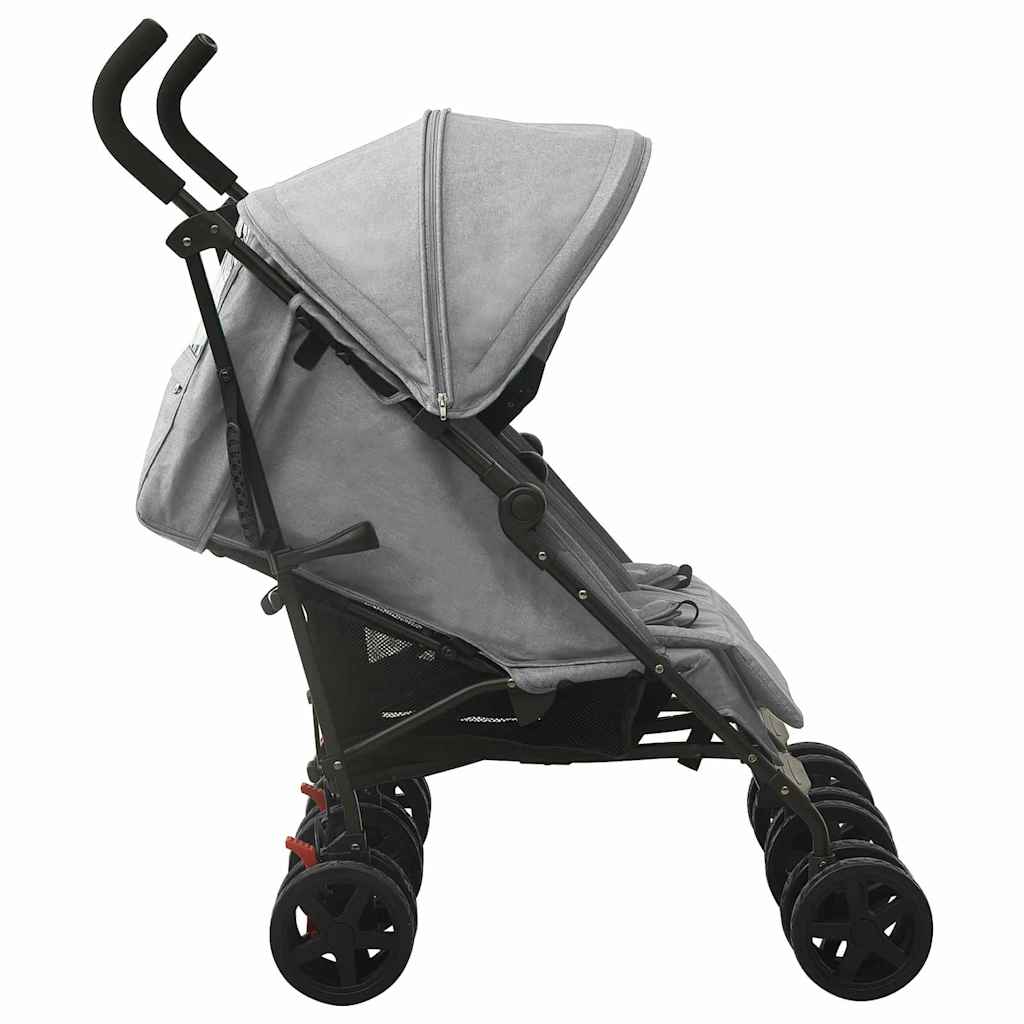 Geschwisterwagen Stahl Taupe - Yekta