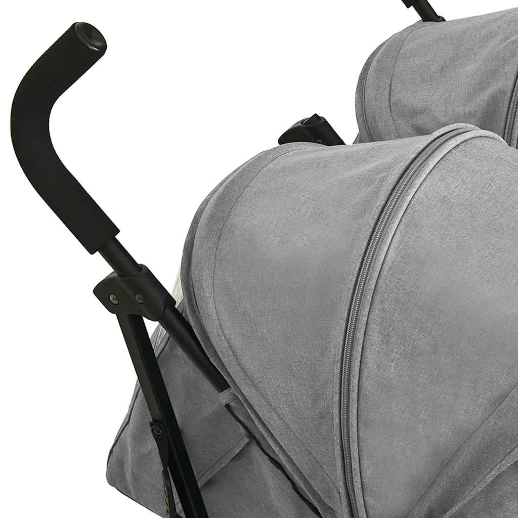 Geschwisterwagen Stahl Taupe - Yekta