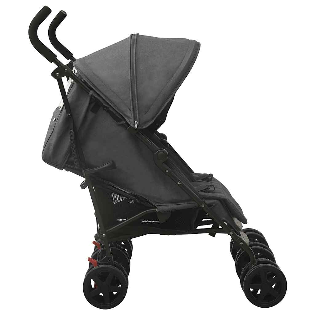 Geschwisterwagen Stahl Taupe - Yekta