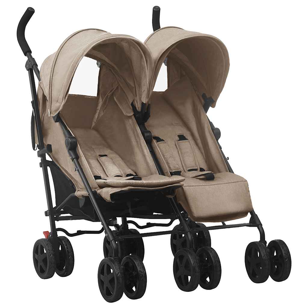 Geschwisterwagen Stahl Taupe - Yekta