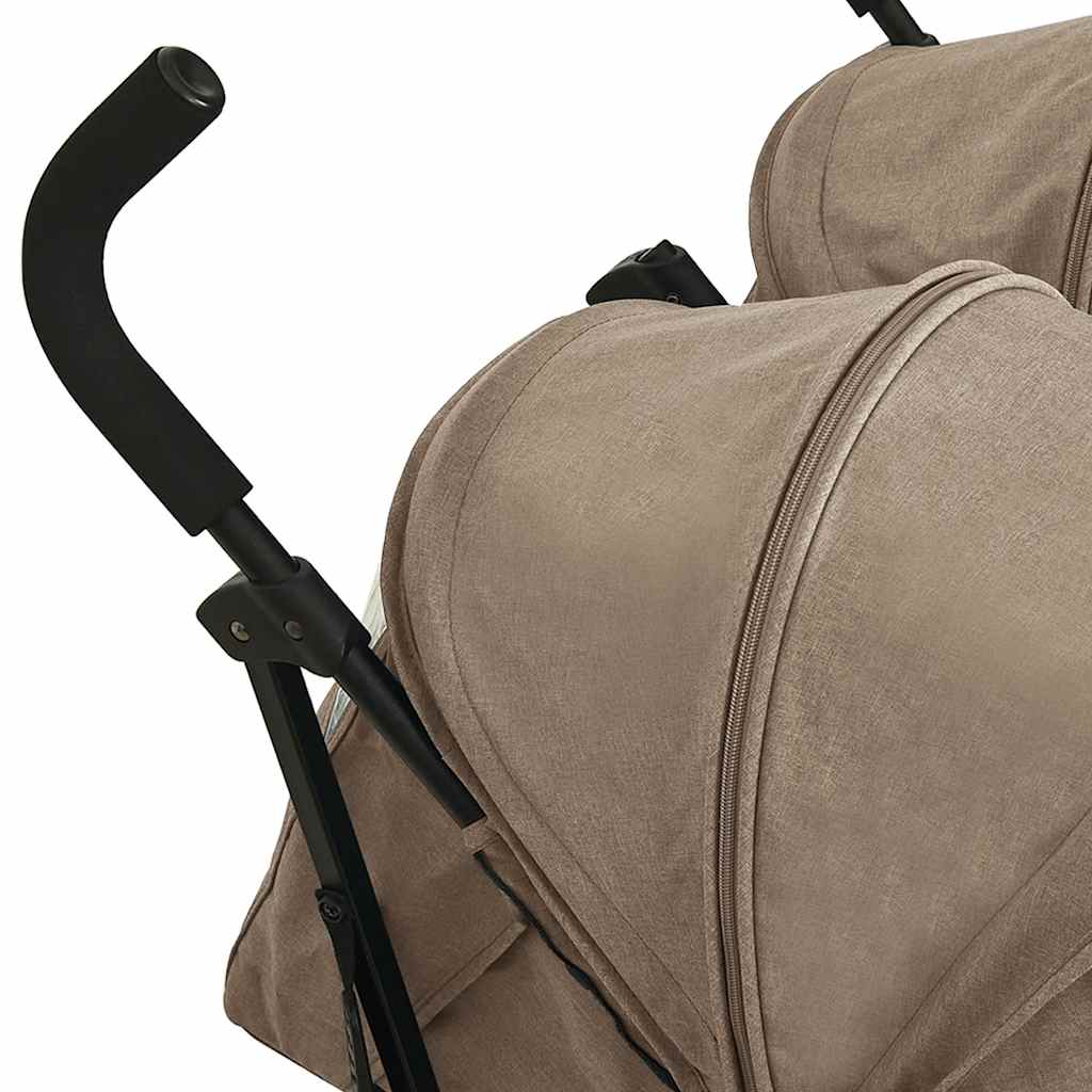 Geschwisterwagen Stahl Taupe - Yekta
