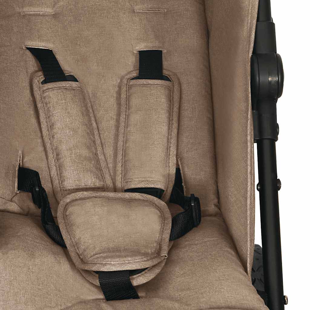 Geschwisterwagen Stahl Taupe - Yekta