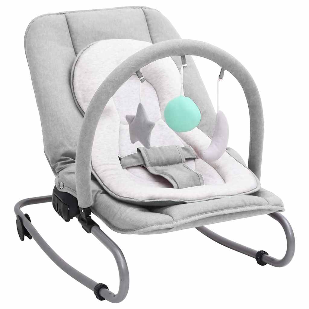 Babywippe Stahl – Anthrazit, Grün, Hellgrau, Marineblau, Rot, Taupe - Yekta