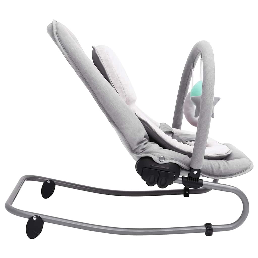 Babywippe Stahl – Anthrazit, Grün, Hellgrau, Marineblau, Rot, Taupe - Yekta