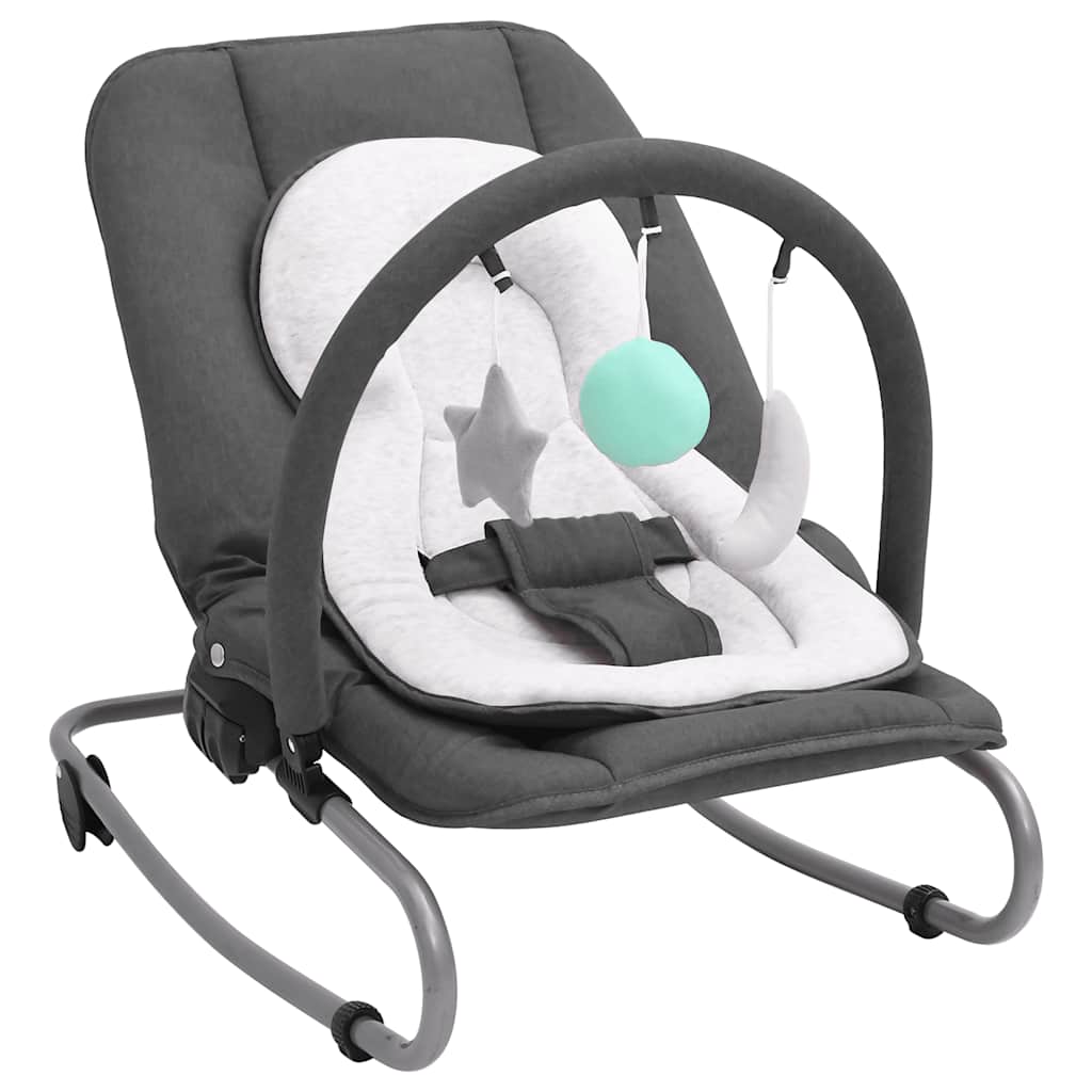 Babywippe Stahl – Anthrazit, Grün, Hellgrau, Marineblau, Rot, Taupe - Yekta
