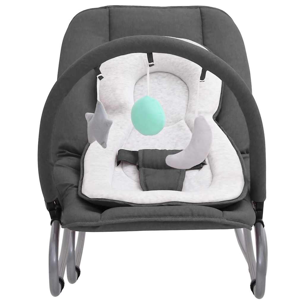 Babywippe Stahl – Anthrazit, Grün, Hellgrau, Marineblau, Rot, Taupe - Yekta