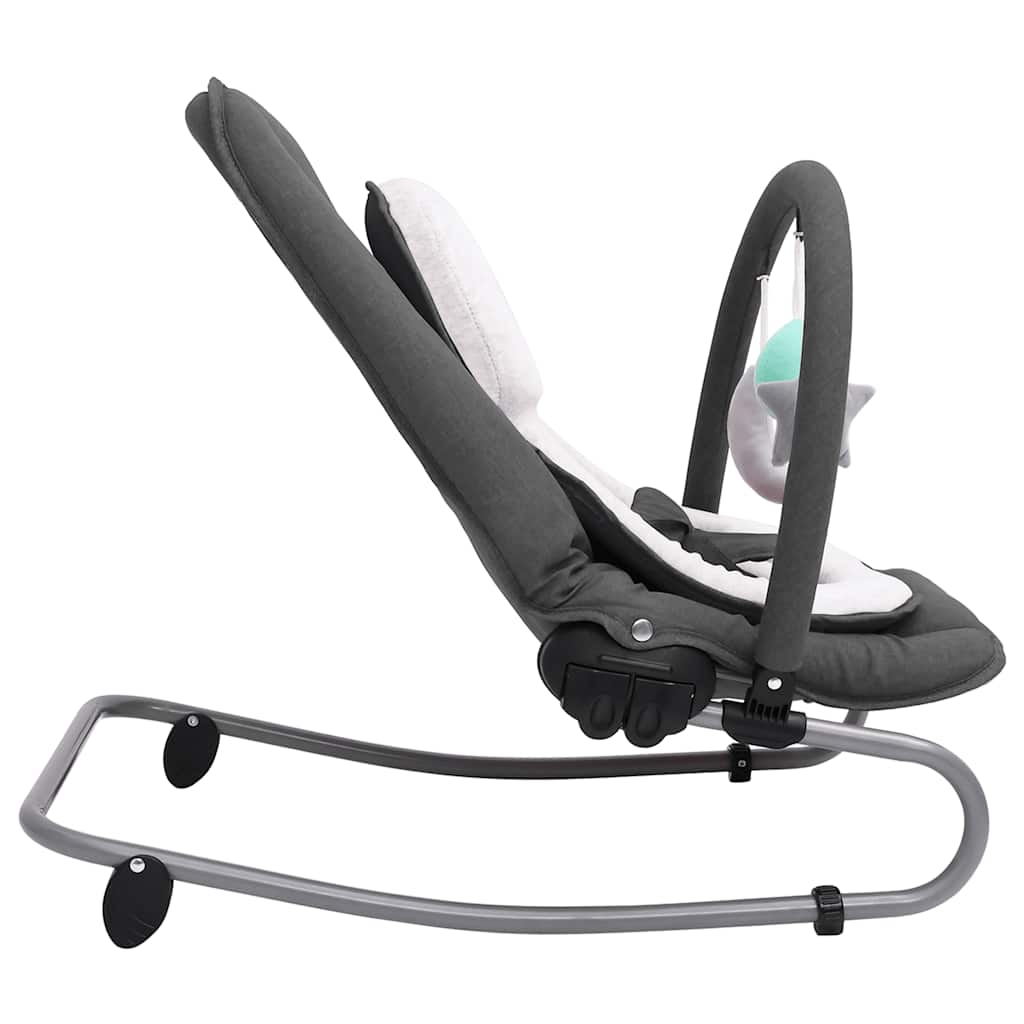 Babywippe Stahl – Anthrazit, Grün, Hellgrau, Marineblau, Rot, Taupe - Yekta