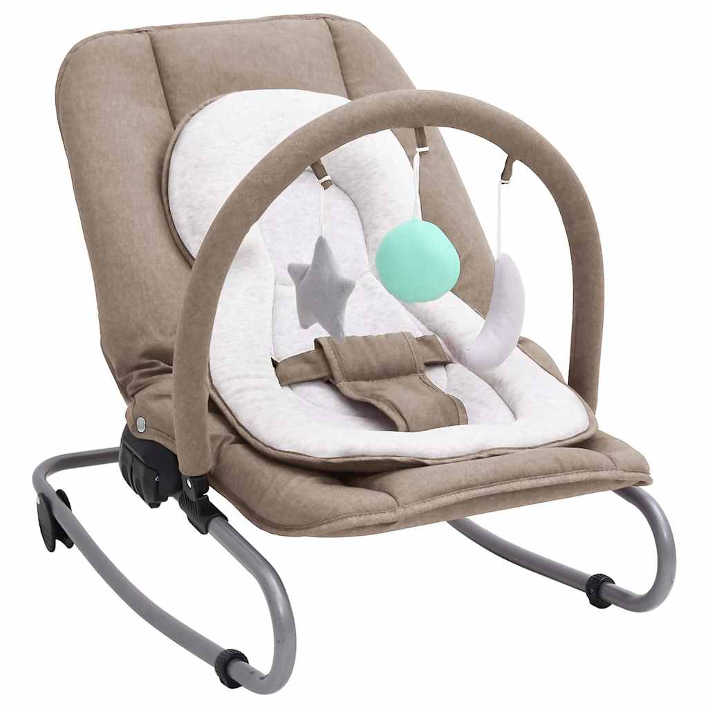 Babywippe Stahl – Anthrazit, Grün, Hellgrau, Marineblau, Rot, Taupe - Yekta