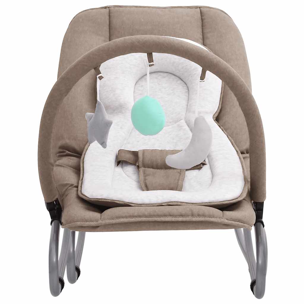 Babywippe Stahl – Anthrazit, Grün, Hellgrau, Marineblau, Rot, Taupe - Yekta