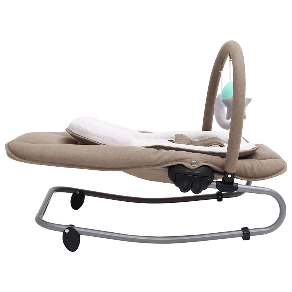 Babywippe Stahl – Anthrazit, Grün, Hellgrau, Marineblau, Rot, Taupe - Yekta