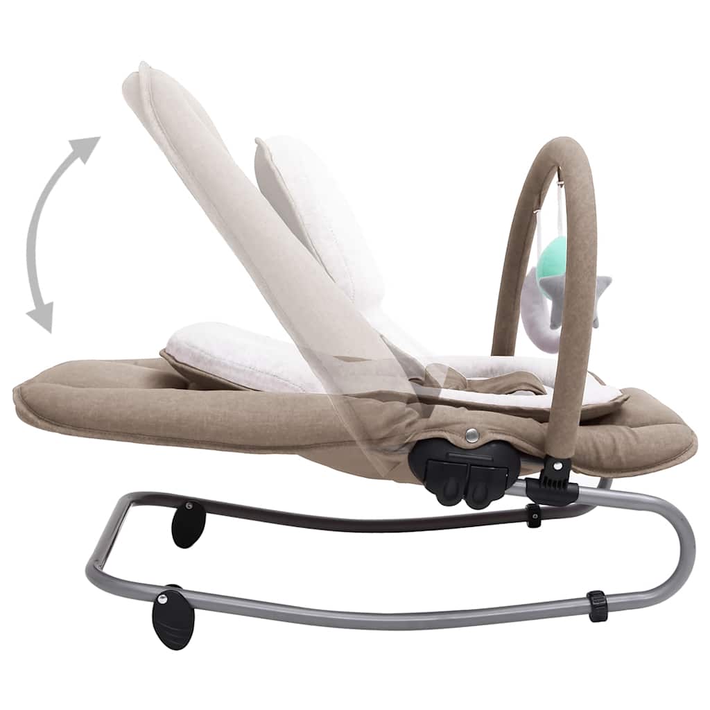 Babywippe Stahl – Anthrazit, Grün, Hellgrau, Marineblau, Rot, Taupe - Yekta