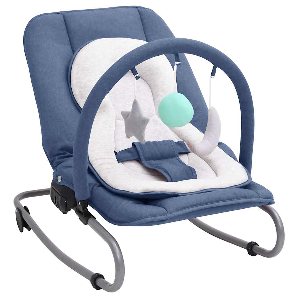 Babywippe Stahl – Anthrazit, Grün, Hellgrau, Marineblau, Rot, Taupe - Yekta