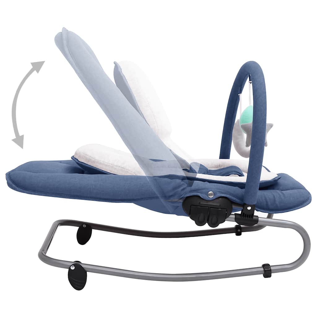 Babywippe Stahl – Anthrazit, Grün, Hellgrau, Marineblau, Rot, Taupe - Yekta