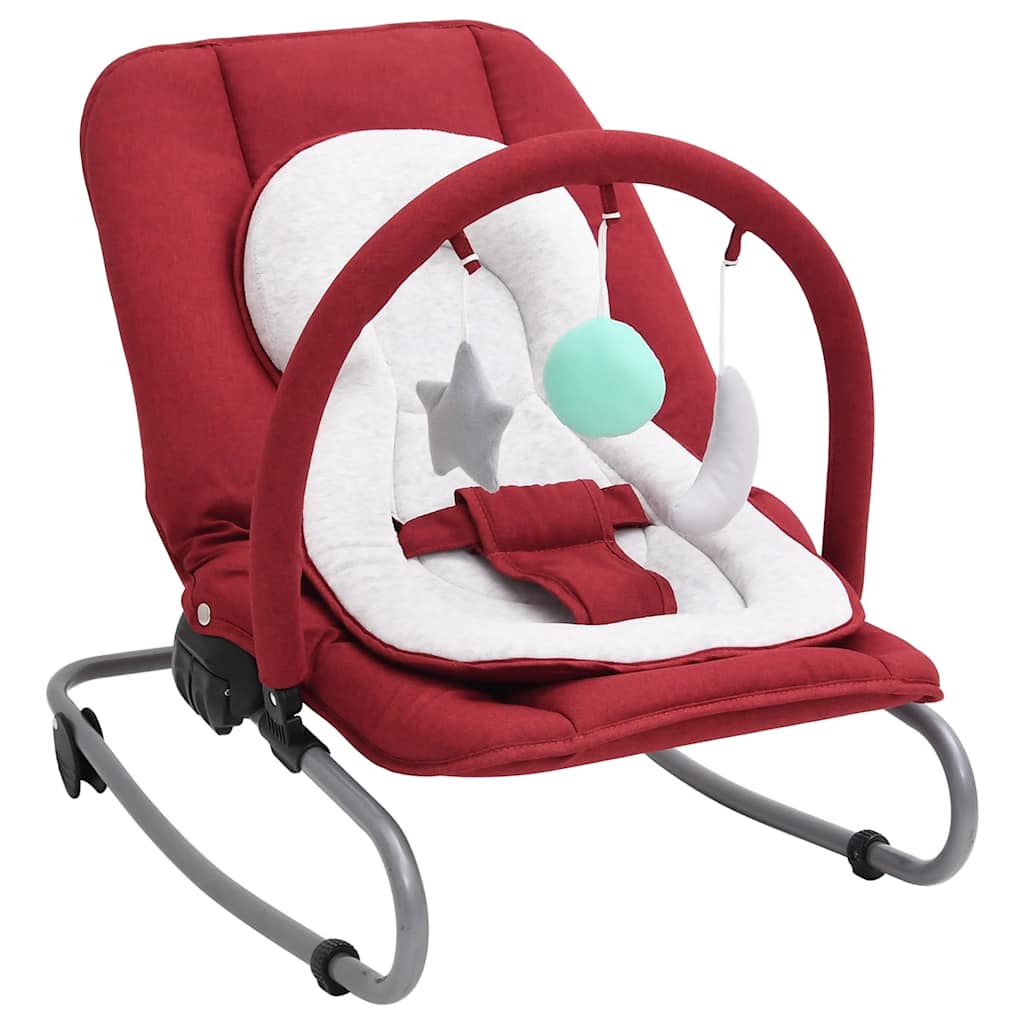 Babywippe Stahl – Anthrazit, Grün, Hellgrau, Marineblau, Rot, Taupe - Yekta