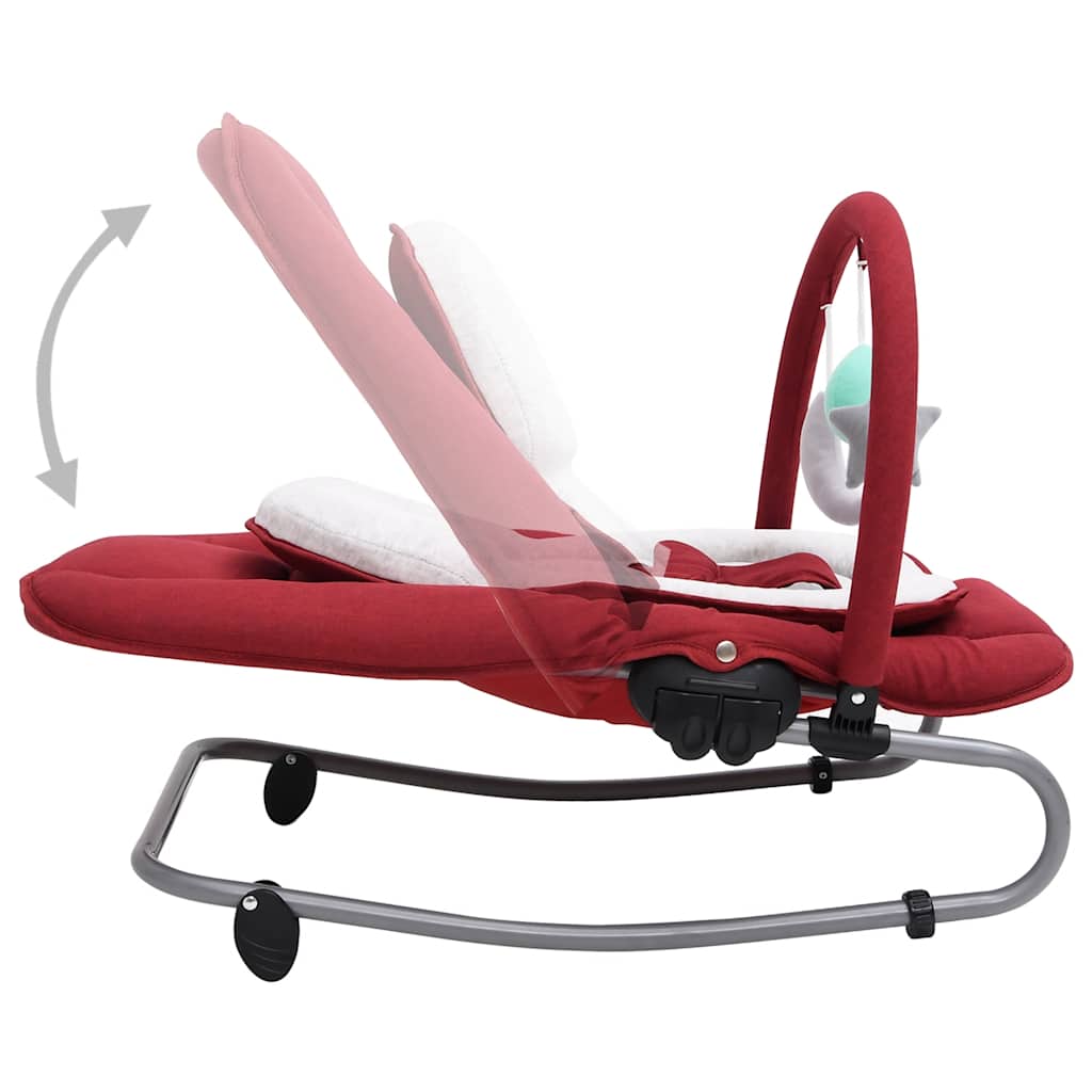 Babywippe Stahl – Anthrazit, Grün, Hellgrau, Marineblau, Rot, Taupe - Yekta