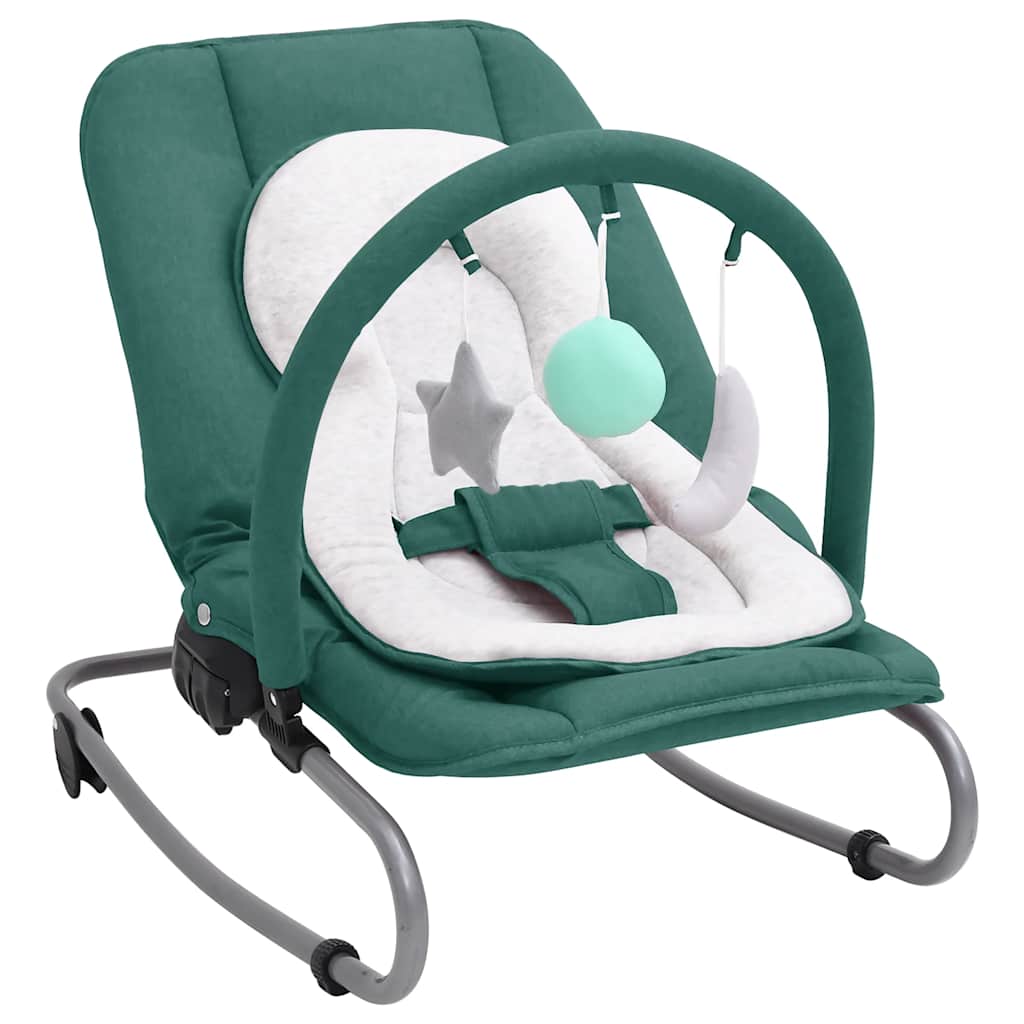 Babywippe Stahl – Anthrazit, Grün, Hellgrau, Marineblau, Rot, Taupe - Yekta