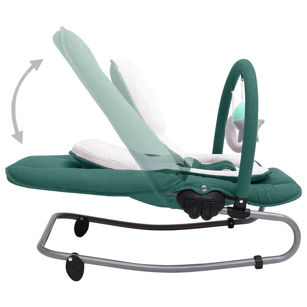 Babywippe Stahl – Anthrazit, Grün, Hellgrau, Marineblau, Rot, Taupe - Yekta