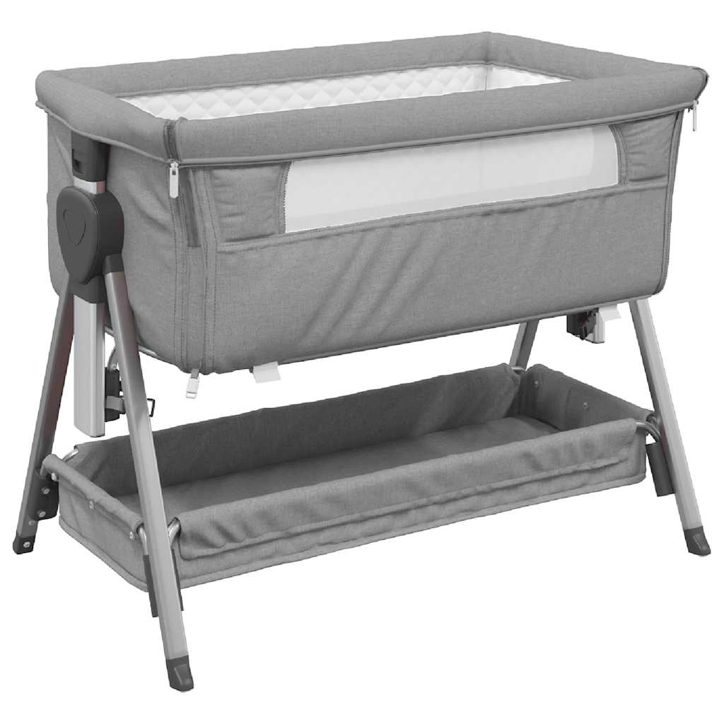 Babybett mit Matratze Leinenstoff - Yekta