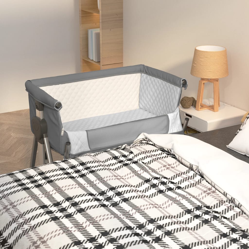 Babybett mit Matratze Leinenstoff - Yekta