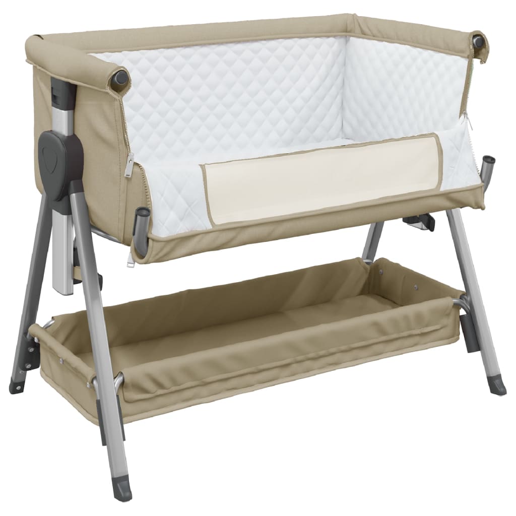Babybett mit Matratze Leinenstoff - Yekta