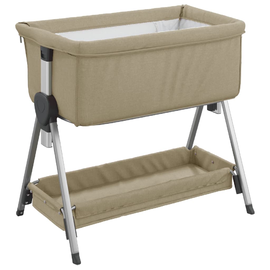 Babybett mit Matratze Leinenstoff - Yekta