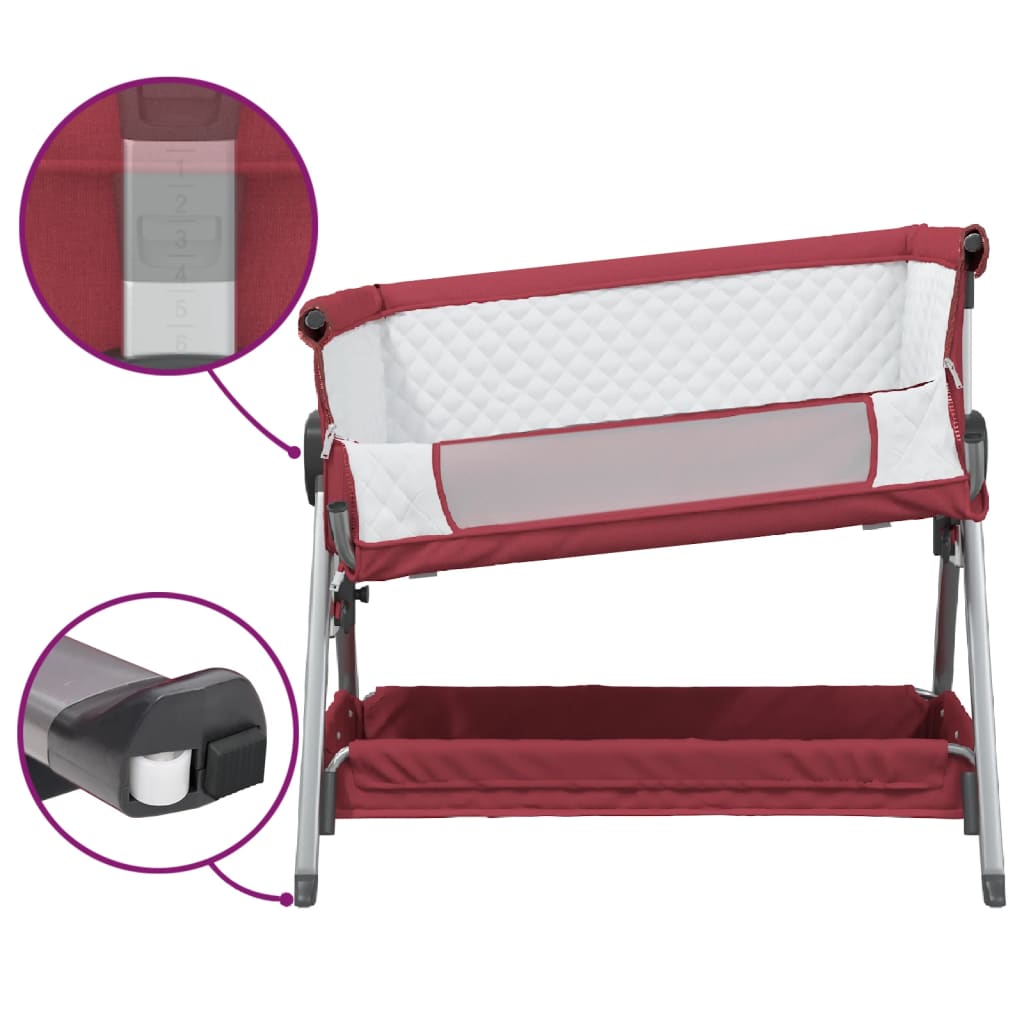 Babybett mit Matratze Leinenstoff - Yekta