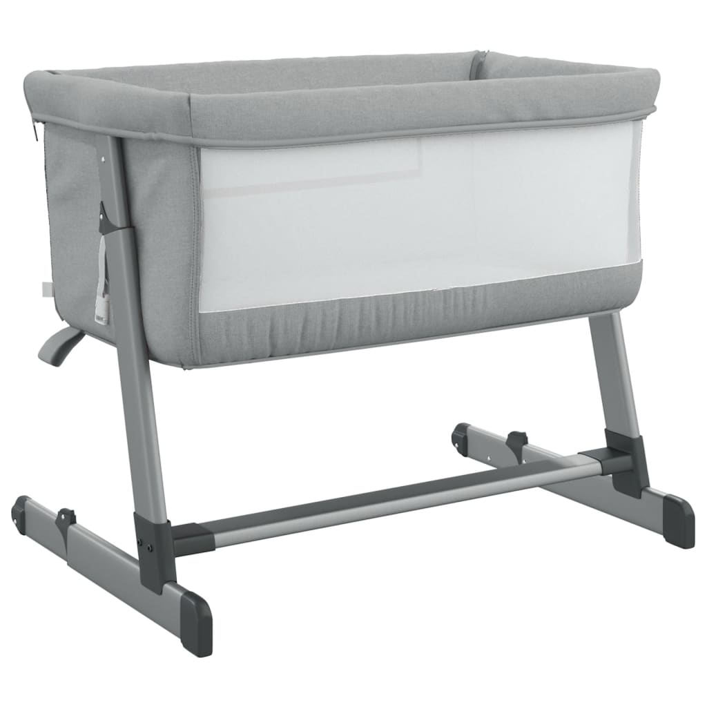Babybett mit Matratze Leinenstoff - Yekta