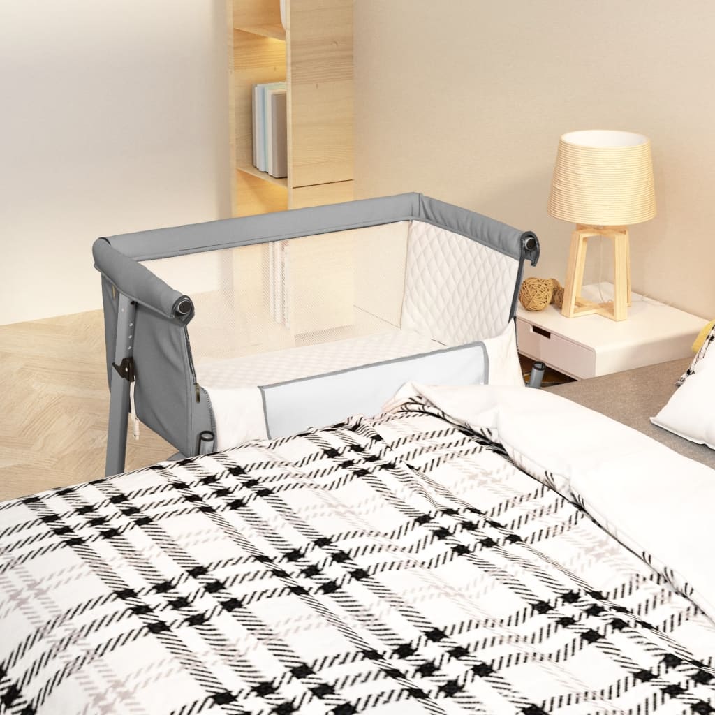 Babybett mit Matratze Leinenstoff - Yekta