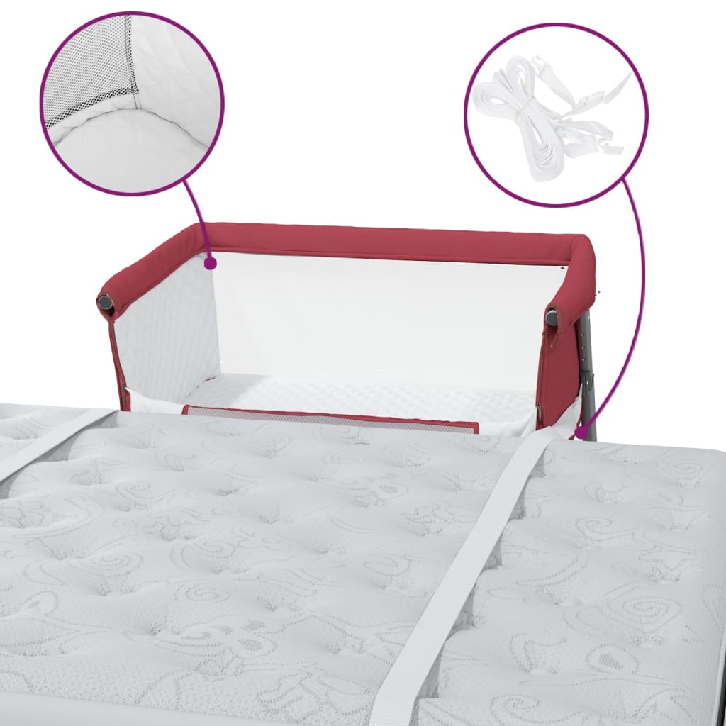 Babybett mit Matratze Leinenstoff - Yekta