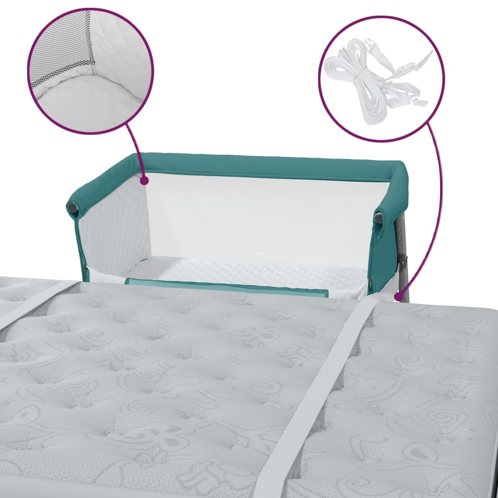Babybett mit Matratze Leinenstoff - Yekta