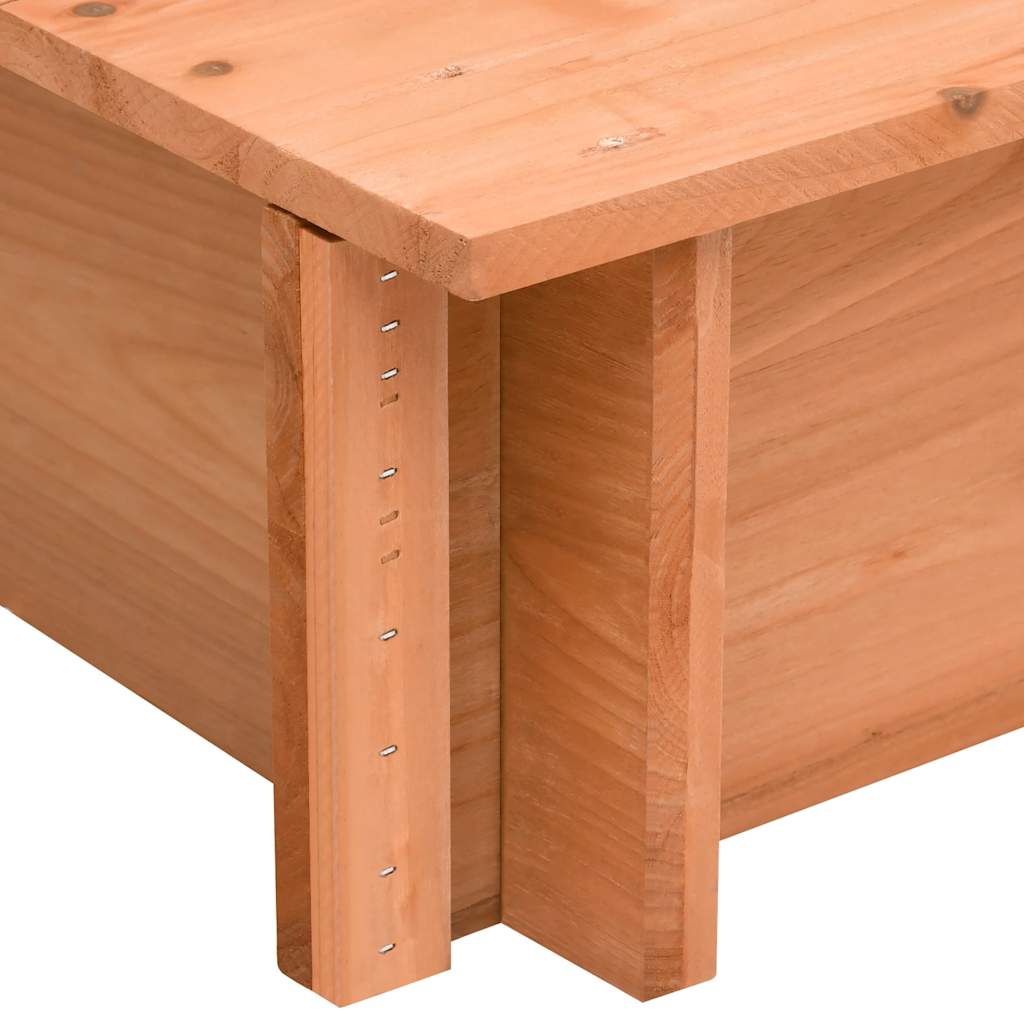 Sandkasten mit Dach Tannenholz 112x112x112 cm - Yekta
