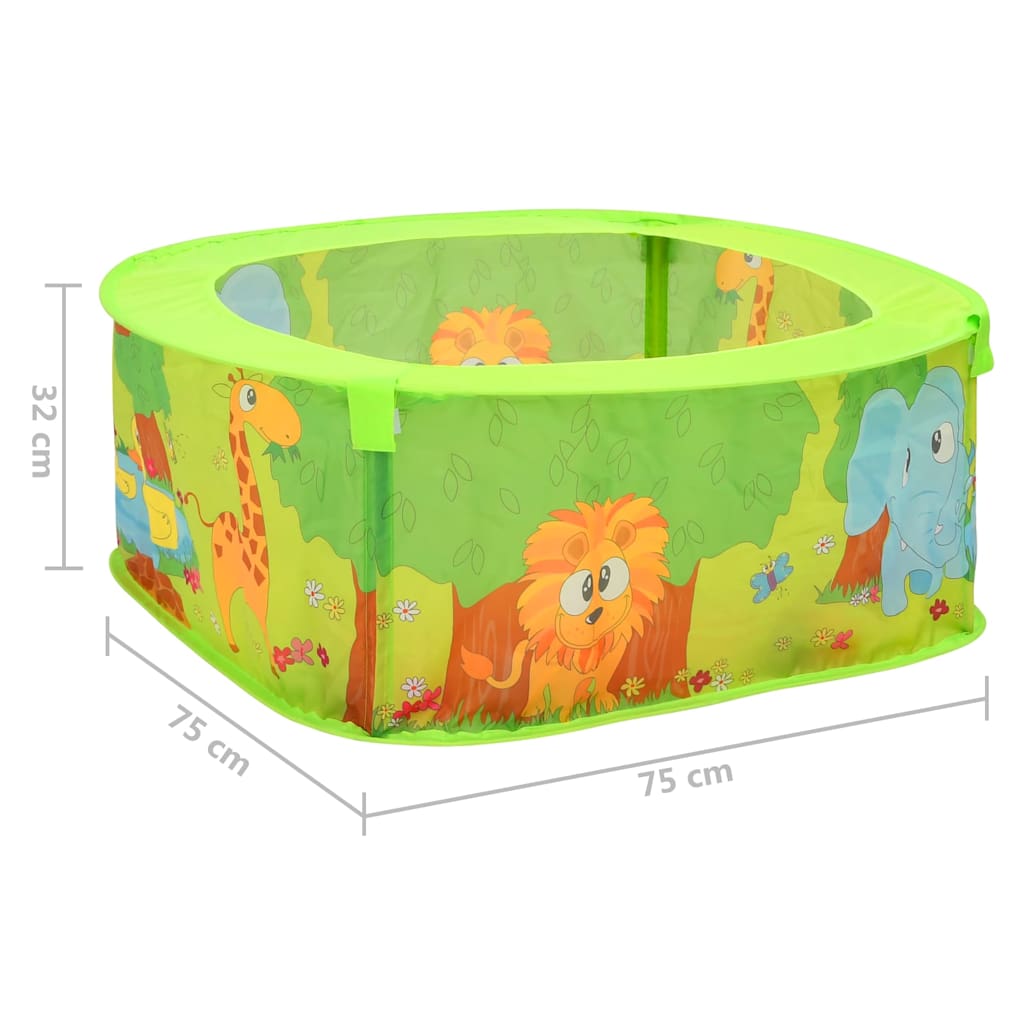 Bällebad mit Bällen für Kinder 75x75x32 cm - Yekta