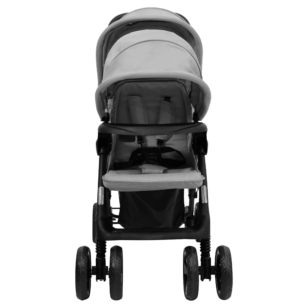 Tandem-Kinderwagen Stahl für Zwillings- und Geschwisterkinder - Yekta