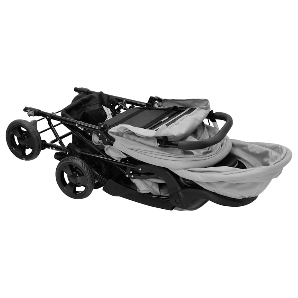 Tandem-Kinderwagen Stahl für Zwillings- und Geschwisterkinder - Yekta