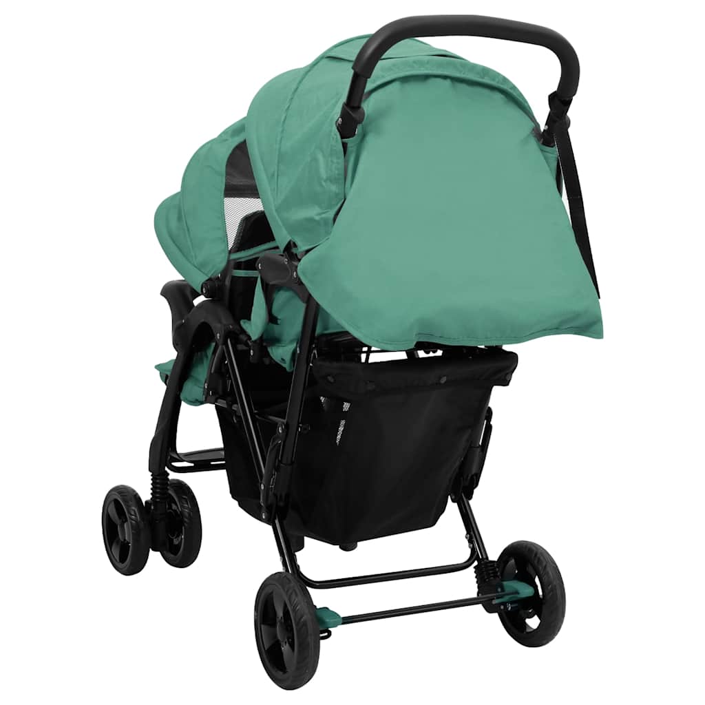 Tandem-Kinderwagen Stahl für Zwillings- und Geschwisterkinder - Yekta