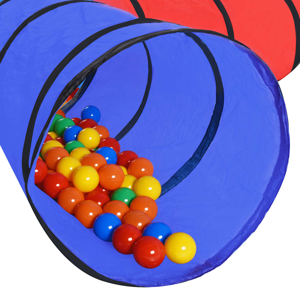 Spieltunnel mit 250 Bällen - Bunter Spieltunnel für Kinder und Spielspaß - Yekta