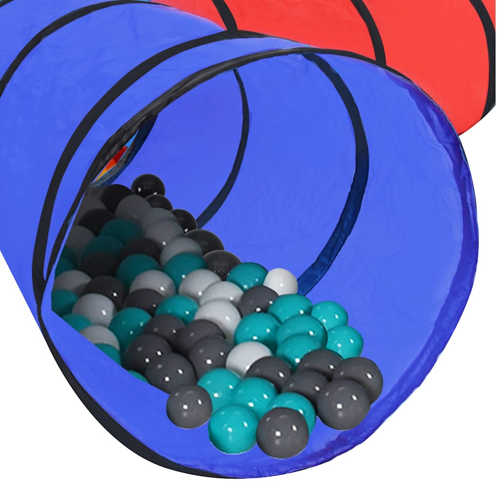 Spieltunnel mit 250 Bällen - Bunter Spieltunnel für Kinder und Spielspaß - Yekta