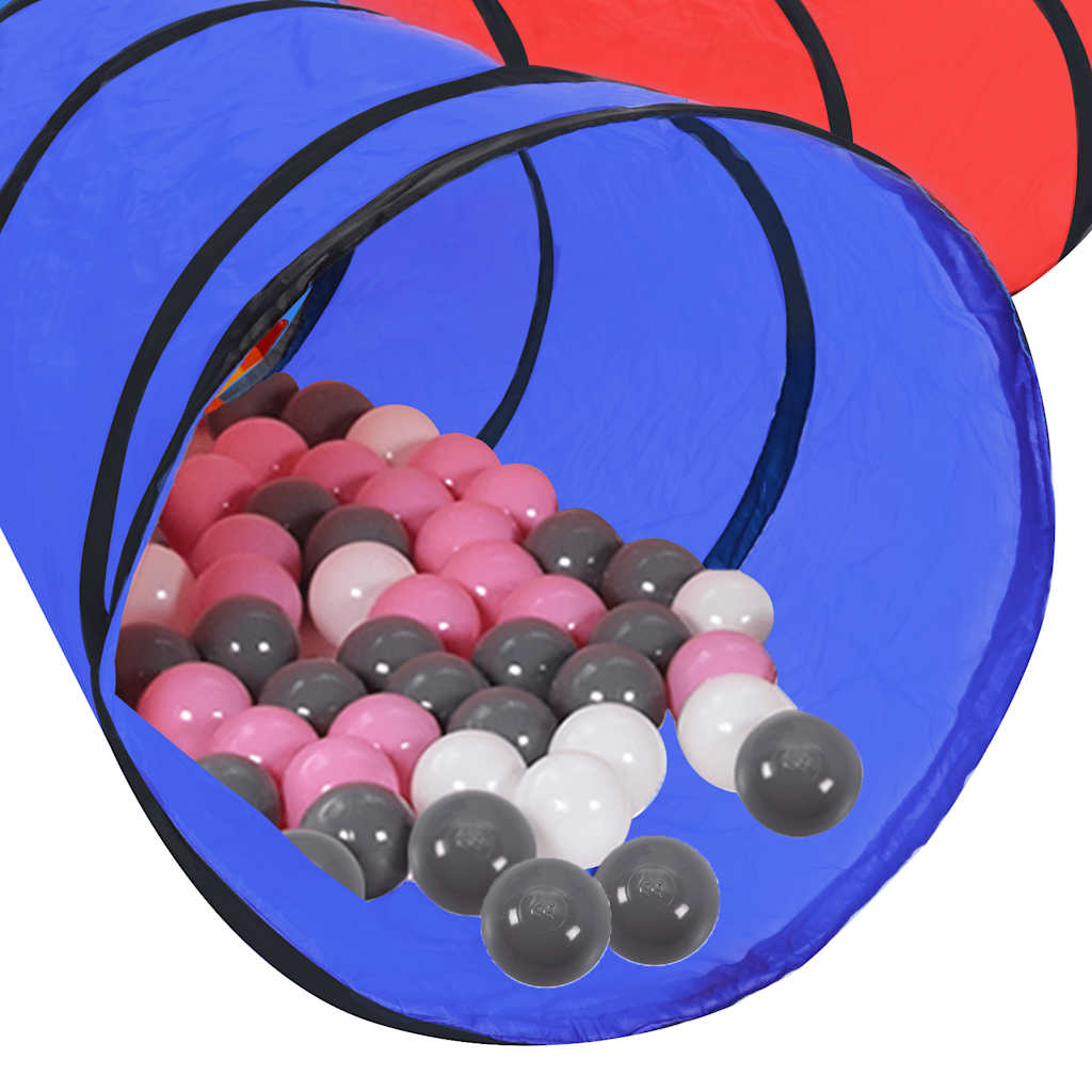 Spieltunnel mit 250 Bällen - Bunter Spieltunnel für Kinder und Spielspaß - Yekta