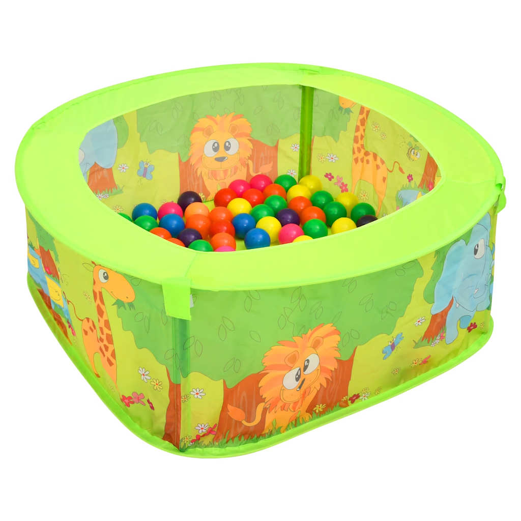 Bällebad mit Bällen für Kinder 75x75x32 cm - Yekta
