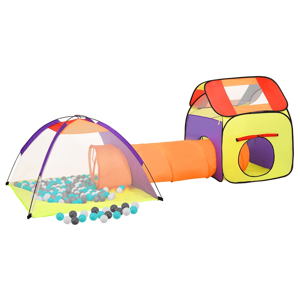 Spielzelt mit 250 Bällen für Kinder - Spielzelt 190x264x90 cm und 338x123x111 cm - Yekta