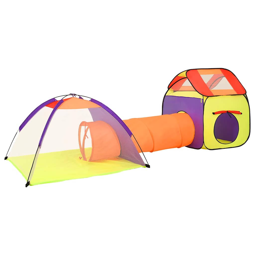 Spielzelt mit 250 Bällen für Kinder - Spielzelt 190x264x90 cm und 338x123x111 cm - Yekta