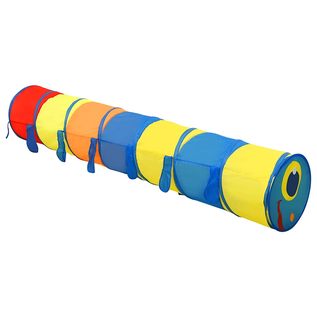 Spieltunnel für Kinder mit 250 Bällen und 245 cm aus Polyester, Mehrfarbig - Yekta