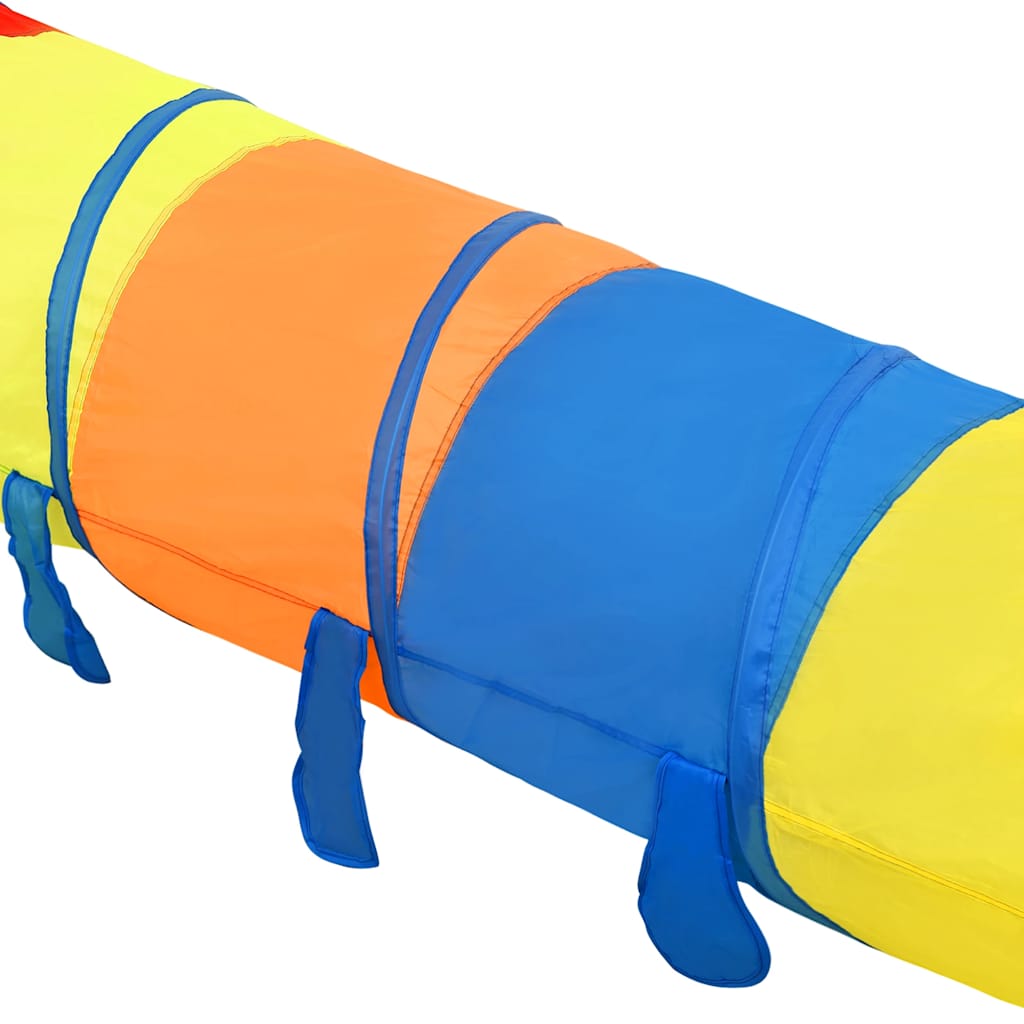 Spieltunnel für Kinder mit 250 Bällen und 245 cm aus Polyester, Mehrfarbig - Yekta