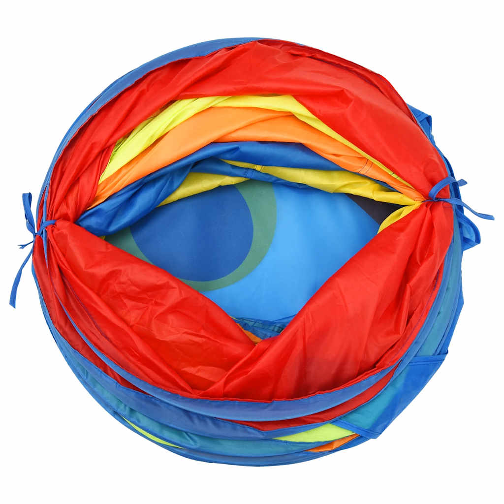Spieltunnel für Kinder mit 250 Bällen und 245 cm aus Polyester, Mehrfarbig - Yekta