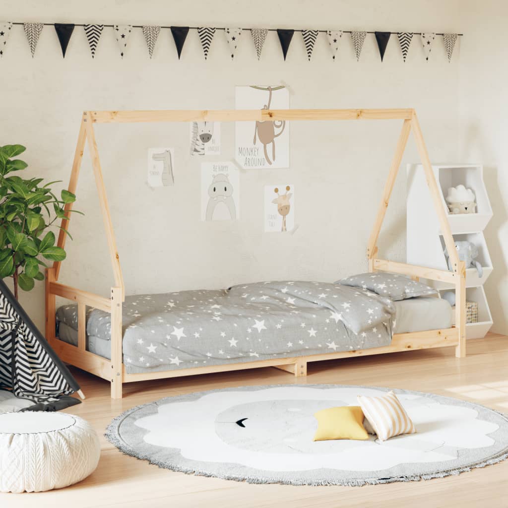 Kinderbett Massivholz Kiefer in verschiedenen Größen und Farben - Yekta
