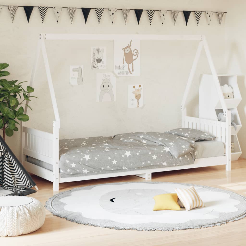 Kinderbett Massivholz Kiefer mit Gitter und in verschiedenen Auslegungen - Yekta