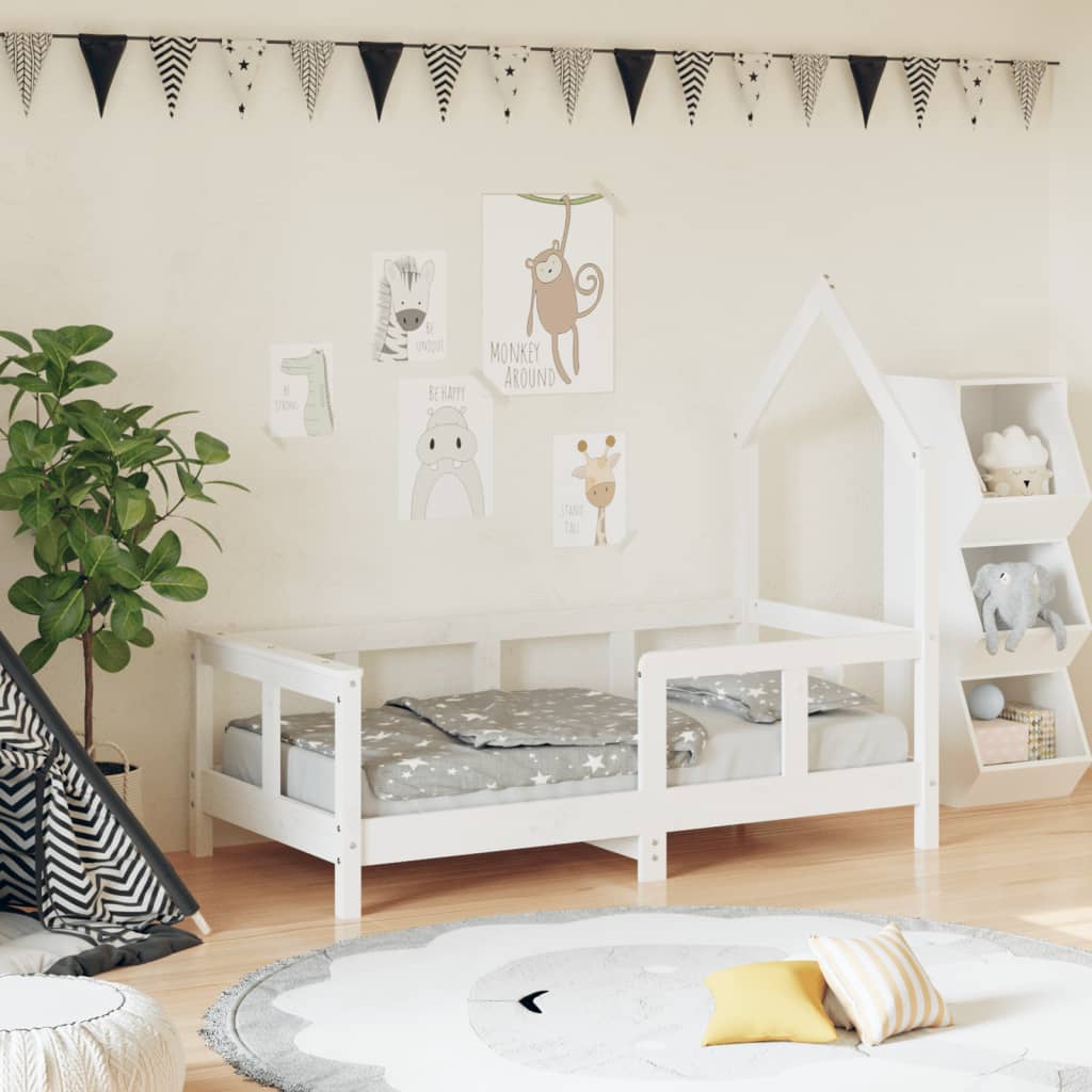 Kinderbett Massivholz Kiefer 70x140 cm bis 90x200 cm - Yekta