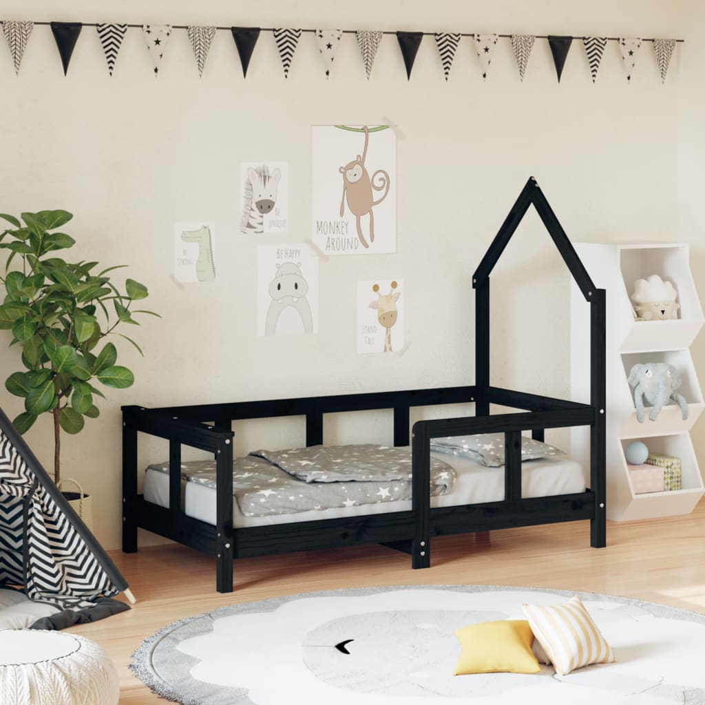 Kinderbett Massivholz Kiefer 70x140 cm bis 90x200 cm - Yekta