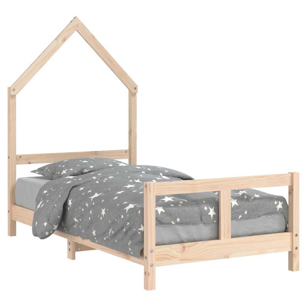 Kinderbett Massivholz Kiefer 70x140 cm bis 90x200 cm - Yekta